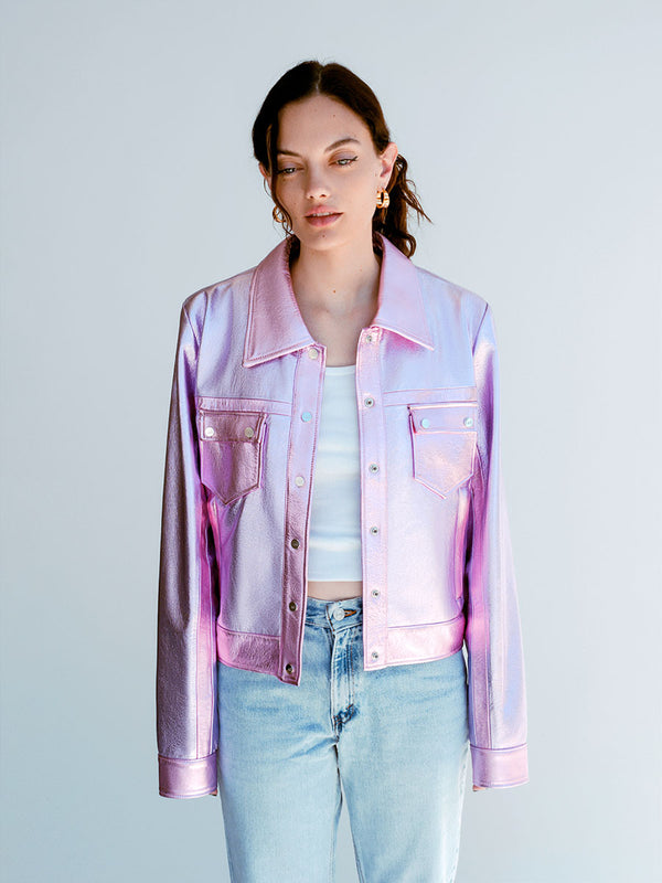 Iridescent Denim Jacket - Ready to Wear